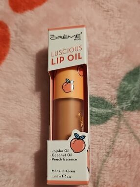 The Crème Shop Peach Luscious Lip Oil - Peach Shade